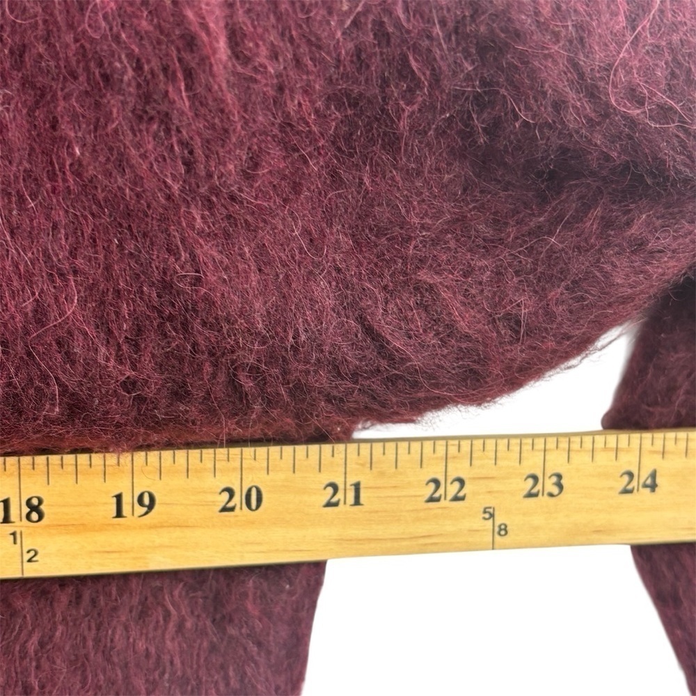 Madewell Brushed Polo Sweater in Heather Currant Size S Soft & Cozy Holiday - Picture 11 of 12